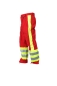Preview: Einsatzhose "Fly" dunkelrot/neongelb Art. 1064/Schleu, Aktionsartikel, Hosen rot/gelb, Rettungsdiensthose,