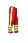 Preview: Einsatzhose "Fly" dunkelrot/neongelb Art. 1064/Schleu, Aktionsartikel, Hosen rot/gelb, Rettungsdiensthose,