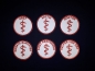 Preview: Emblem mit Aesculapstab, gestickte Embleme, Emblem mit Klett, Embleme zum aufnähen,