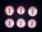 Preview: Emblem mit Aesculapstab, gestickte Embleme, Emblem mit Klett, Embleme zum aufnähen,
