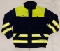 Preview: Fahrdienst-Blouson dunkelblau/neongelb, Blousonjacke mit Reflexstreifen, Jacke mit GSG-Streifen,