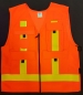 Preview: Kennzeichnungsweste mit Taschen Art. 9819, Überwurfweste mit Taschen, leichte Weste, Farben auswählbar,