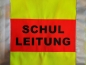 Preview: Schulweste neongelb/leuchtrot, Überwurfweste mit Reflexstreifen, Weste Schulsanitäter,
