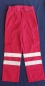 Preview: Einsatzhose dunkelrot mit Reflexstreifen, Sonderpreisartikel, dunkelrote Hose mit zwei Streifen, Rettungsdiensthose,