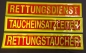 Preview: Rückenschild gelb/rot-negativ, Sonderpreisartikel, Rückenschilder in 42x8 cm, gelbe Schilder mit rot,