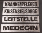 Preview: Rückenschild 3M/silber s, Sonderpreisartikel, silberne Schilder mit schwarzer Schrift, Rückenschilder in 42x8 cm,