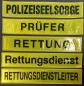 Preview: Rückenschild gelb/schwarz, Sonderpreisartikel, Rückenschilder gelb mit schwarzer Schrift,