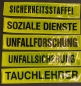 Preview: Rückenschild gelb/schwarz, Sonderpreisartikel, Rückenschilder gelb mit schwarzer Schrift,