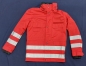 Preview: Einsatzanorak dunkelrot/blau, Sonderpreisartikel, dunkelrote Jacke mit Reflexstreifen, Jacke mit FESTEN Armen,