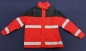 Preview: Einsatzanorak dunkelrot/blau, Sonderpreisartikel, dunkelrote Jacke mit Reflexstreifen, Jacke mit FESTEN Armen,