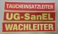 Preview: Rückenschild 3M/gelb, Sonderpreisartikel, Rückenschild DLRG-Ausführung, Rückenschild 42x8 cm,