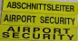 Preview: Rückenschild 3M/gelb, Schild gelb mit schwarzer Schrift, Schilder mit Klett,