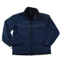 Preview: Softshell-Jacke blau, Wetterschutzjacke, blaue Softshelljacke,