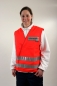 Preview: Warnweste leuchtrot Art. 9200, Überwurfweste leuchtrot, Kennzeichnungsweste,