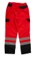 Preview: Einsatzhose leuchtrot/grau Art. 9202/RK/GR, Hose in leuchtrot/grau, Rettungsdiensthose mit weißen Streifen,