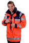 Preview: EINSATZANORAK nach GUV R-2106 feste Arme Art. 9292, Rettungsdienstjacke leuchtrot,