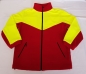 Preview: Fleece-Jacke dunkelrot/neongelb Art. 9326