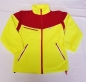 Preview: Fleece-Windsafe neongelb/dunkelrot, winddichte Fleecejacke, Outdoor-Jacke, Windbreaker,
