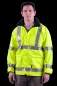 Preview: Einsatzanorak neongelb Art. 9360, Warnjacke, Warnschutzjacke in neongelb, Signaljacke mit Warnschutz, Jacke mit Reflexstreifen,