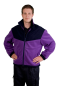 Preview: Fleece-Jacke violett/blau, wärmende Fleecejacke, Outdoor-Fleecejacke, Fleecejacke aus eigener Produktion, Fleecejacke für Notfallseelsorge,
