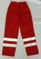 Preview: Einsatzhose dunkelrot flammhemmend Art. 9812/MAC, Sonderpreishose, dunkelrote Hose mit silbernen Streifen,