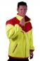 Preview: Fleece-Windsafe neongelb/dunkelrot, winddichte Fleecejacke, Outdoor-Jacke, Windbreaker,