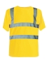 Preview: Hi-Vis T-Shirt Cordoba, oranges T-Shirt, T-Shirt mit Reflexsstreifen, neongelbes Shirt,