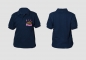 Preview: Kinder-Poloshirt blau Fire Princess, Kinderpolo-Shirt, Fire-Princess, Feuerwehrmädchen, Brustbestickung, Poloshirt blau,