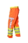 Preview: Warnschutzhose leuchtorange/neongelb, High-Viz Hose, Hose mit Warnschutz, Reflexstreifen in silber,