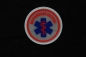 Preview: Embleme reflektierend weiß, RD-Emblem, Sonderpreis, Sanitäter-Emblem, reflektierende Embleme auf Klett, Star of Life Emblem zum Schnäppchenpreis,
