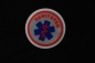 Preview: Embleme reflektierend weiß, RD-Emblem, Sonderpreis, Sanitäter-Emblem, reflektierende Embleme auf Klett, Star of Life Emblem zum Schnäppchenpreis,