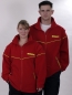 Preview: Fleece-Windsafe dunkelrot, DRK-Fleece, winddichte Fleecejacke, Fahrdienst, Outdoor-Jacke, BRK-Fleece, Windbreaker,