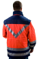Preview: Blousonjacke St. Piere Art. 8886/Piere, Rettungsdienst-Jacke blau/leuchtrot, Jacke mit silbernen Reflexstreifen