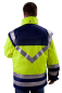 Preview: Einsatzanorak "Kelmis", Einsatzjacke neongelb/blau, Warnjacke mit Reflexstreifen,