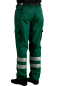 Preview: Einsatzhose bottlegreen Art. 8391/S, Hose mit Reflexstreifen, dunkelgrüne Hose,