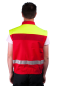 Preview: Einsatzweste dunkelrot/neongelb Art. 9613/RG