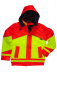 Preview: Kinder-Warnschutzjacke neongelb/leuchtrot Art. 9385