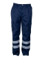 Preview: Einsatzhose blau, Rettungsdiensthose, Notarzthose, Hose blau mit Reflexstreifen,