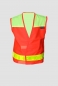 Preview: Junior-Retter-Weste Art. 8410 leuchtrot/neongelb, Weste für Kinder, Schulweg-Weste, Warnweste für Kinder,