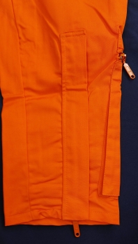 Preview: Einsatzhose "Fly" orange, Fliegerhose, Schnäppchen, Arbeitshose mit Taschen, Sonderpreishose,