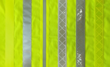 Warnweste neongelb Art. 9300, Kennzeichnungsweste in neongelb, Überwurfweste mit Reflexstreifen,