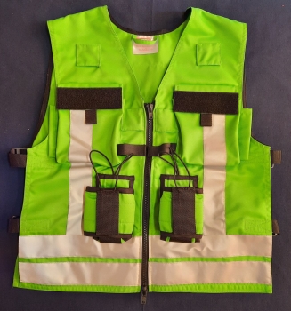 Preview: Kennzeichnungsweste, Funktionsweste mit Taschen, Warnweste, Kennzeichnungsweste für Feuerwehr und Rettungsdienst,