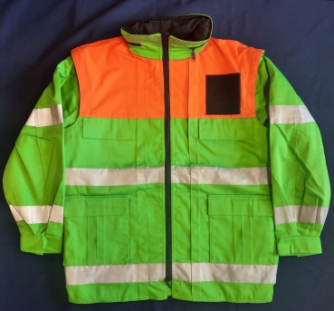 Blouson hellgrün/orange, Sonderpreisartikel, Jacke mit Reflexstreifen,