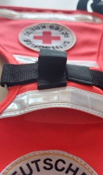 Hundekenndecke mit GPS-Tasche, DRK-Kenndecke, Rettungshunde, DRK-Rettungshunde