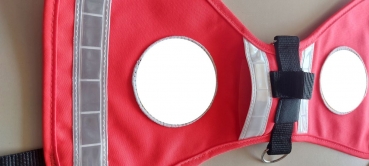 Preview: Hundekenndecke mit GPS-Tasche, DRK-Kenndecke, Rettungshunde, DRK-Rettungshunde