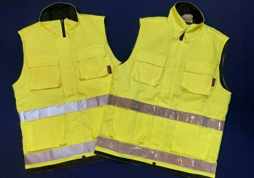 Preview: Einsatzweste neongelb Art. 9350, Rettungsweste neongelb, LNA-Weste