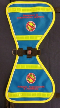 2-ZEILIGE BESTICKUNG für Kenndecken, NUR AUFSCHRIFT, individuelle Beschriftung für Hundewesten, 2-zeiliger Sondertext,