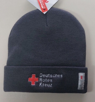Strickmütze mit Bestickung RK, DRK-Strickmützen, bestickte Mützen, BRK-Strickmützen,