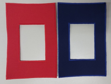 Tasche zum aufnähen, Blocktasche, Ausweistasche, Tasche zum nachträglichen aufnähen,