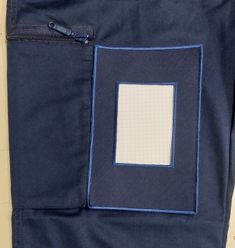 Tasche zum aufnähen, Blocktasche, Ausweistasche, Tasche zum nachträglichen aufnähen,